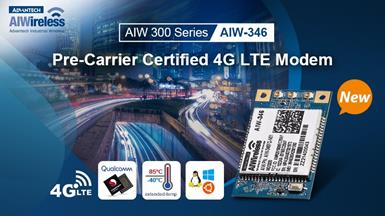 Advantech Pre-carrier Certified 4G LTE Modem Empowers AIoT Solutions
